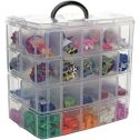 Bins & Things Stackable Storage Container 40 Adjustable Compartments Compatible with Lego LOL Surprise Beyblade Littlest Pet Shop Hot Wheels...