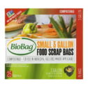 BioBag Compostable Food Scrap Bags, 3 Gallon, 25 Count
