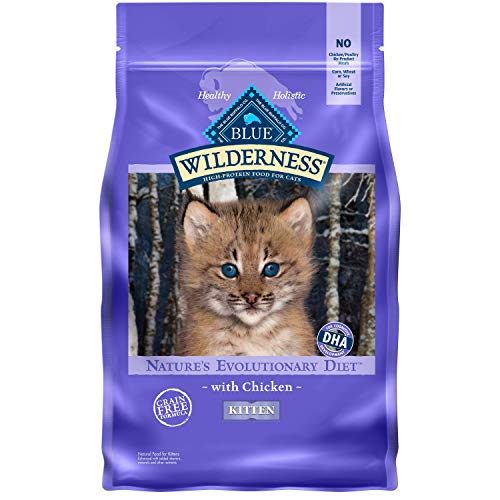 Blue Buffalo Wilderness High Protein, Natural Kitten Dry Cat Food, Chicken 5-Lb