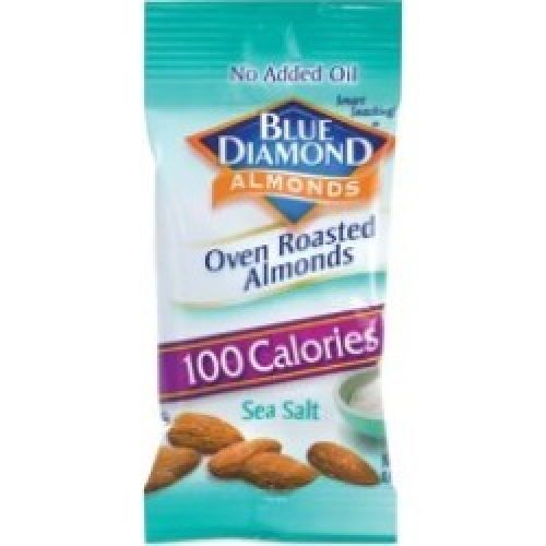 Blue Diamond Oven Roasted Sea Salt Almonds, 0.6 Oz Bag, 7 Bags/Box, 6 Box Count, Delivered In 1-4 Business Days...