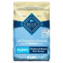 Blue Buffalo Life Protection Formula Chicken and Brown Rice Dry Dog Food for Puppies, Whole Grain, 5 lb. Bag