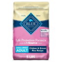 Blue Buffalo Life Protection Formula Small Breed Chicken and Brown Rice Dry Dog Food for Adult Dogs, Whole Grain, 5...
