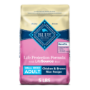 Blue Buffalo Life Protection Formula Small Breed Chicken and Brown Rice Dry Dog Food for Adult Dogs, Whole Grain, 5...