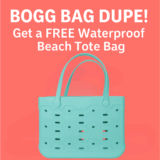 BOGG Bag Dupe! Get a FREE Waterproof Beach Tote Bag at Walmart via TopCashback