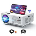 Bomaker HD WiFi Mini Projector Outdoor, Video Projector for iPhone, 1080P Supported