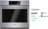 Bosch 800 Smart Single Electric Wall Oven INSANE SAVINGS! OVER $2000 OFF!