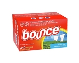 Bounce Dryer Sheets Laundry Fabric Softener, Outdoor Fresh, 240 Count Subscribe And Save