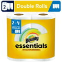 Bounty Essentials Select-a-Size Paper Towels, White, 2 Double Rolls