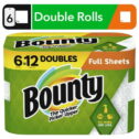 Bounty Full Sheet Paper Towels, 6 Double Rolls, White