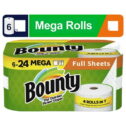 Bounty Full Sheet Paper Towels, 6 Mega Rolls, White