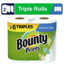 Bounty Select-a-Size Paper Towels, 2 Triple Rolls, Print