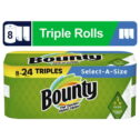 Bounty Select-a-Size Paper Towels, 8 Triple Rolls, White