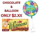 Box of Chocolate and Mothers Day Balloon as low as $2.39!