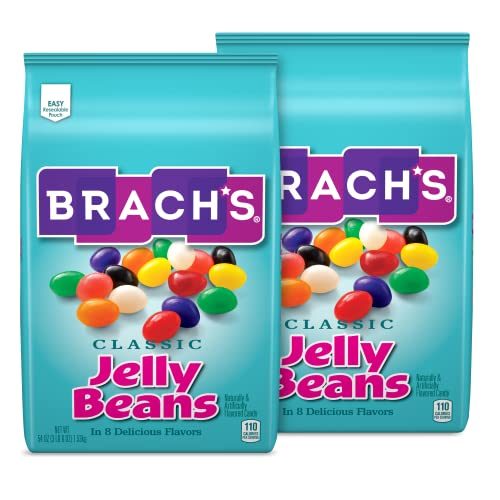 Brach's Classic Jelly Beans | Bulk Bag of Candy for Easter Eggs and Baking | Fruit and Licorice-Flavored Easter Egg...