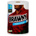 BrawnyÂ® Pick-A-SizeÂ® Paper Towels, 1 Mega Roll = 4 Regular Rolls