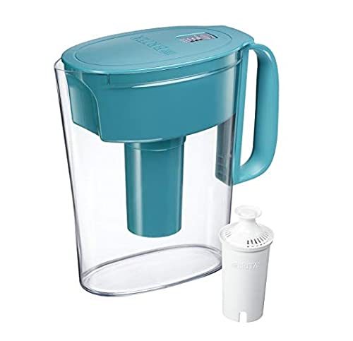 Brita Standard Metro Water Filter Pitcher, Small 5 Cup, Turquoise, 1 Count