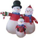 Brite Star 6 Ft. Snowman Family Airblown Inflatable 49-016-67
