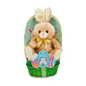Brown Bunny Plush Easter Basket Gift Set