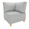 Build Your Own Modular Sectional - McKenzie & Co Corner Chair, Textured Gray Fabric