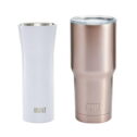 Built 16-Ounce Lavendar Pureflow and 30-Ounce Rose Gold Double Wall Stainless Steel Vacuum Insulated Tumbler 2 Pack