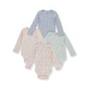 Carter's Baby Girls' Floral 4-Pack L/S Bodysuits (Newborn)
