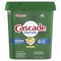 Cascade Complete Actionpacs, Dishwasher Detergent, Lemon Scent, 40 Ct