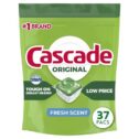 Cascade Original ActionPacs Dishwasher Detergent, Fresh Scent, 37 Ct
