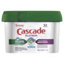 Cascade Platinum ActionPacs, Dishwasher Detergent, Fresh Scent, 32 Ct