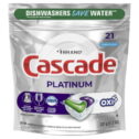 Cascade Pacs Dishwasher Detergents, Fresh Scent, 11.7 Ounce, 21 Count