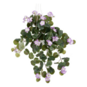 Cascading Lavender Silk Geranium Hanging Basket - For Indoor Spring and Summer Arrangements and Home Decor