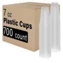 Catergoods 700 Count Diposable Cups - 7 oz Clear Plastic Cups.