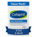 Cetaphil Bar Soap, Deep Cleansing Face And Body Bar, Pack Of 3, For Dry To Normal, Sensitive Skin, Soap Free,...