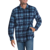 Chaps Mens Long Sleeve Microfleece Plaid Shirt WALMART CLEARANCE
