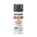 Charcoal Gray, Rust-Oleum Stops Rust Gloss Protective Enamel Spray Paint-7784830, 12 oz