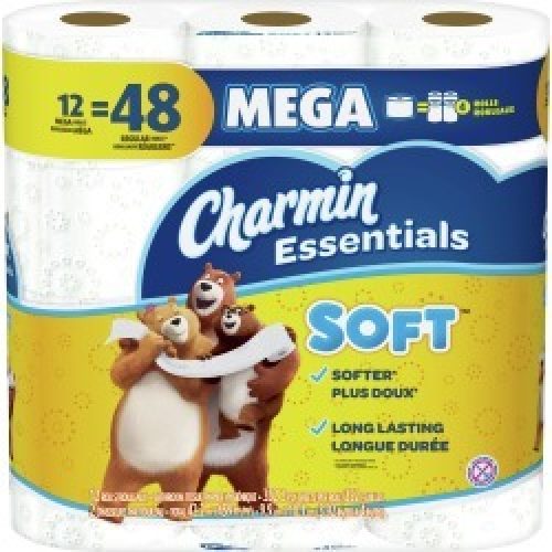 Charmin Essentials Soft Toilet Paper Mega Rolls - 12 ct