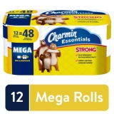 Charmin Essentials Strong Toilet Paper, 12 Mega Rolls – WALMART
