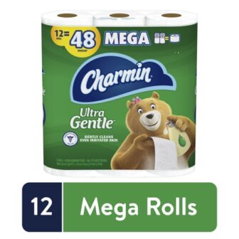 Charmin Ultra Gentle Toilet Paper, 12 Mega Rolls, 286 Sheets Per Roll