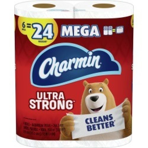 Charmin Ultra Strong Toilet Paper Mega Rolls - 6 ct