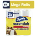 Charmin Essentials Strong Toilet Paper, 12 Mega Roll