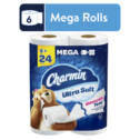 Charmin Ultra Soft Toilet Paper 6 Mega Rolls, 224 Sheets per Roll