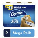 Charmin Ultra Soft Toilet Paper 9 Mega Rolls, 264 Sheets Per Roll