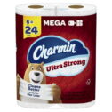 Charmin Ultra Strong Toilet Paper Mega Roll, 242 Sheets Per Roll, 6 Count