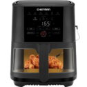 Chefman Air Fryer w/ Digital Touch Display, 5 Qt. Capacity, Windowed Basket - Black, New