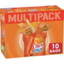 Chex Mix Cheddar Savory Snack Mix, 10 Single Serve Bags, 17.5 oz
