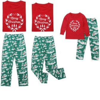 Christmas Family Matching Parents Kids Pyjamas Xmas Nightwear Pajamas PJs Sets