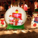 Christmas Inflatable Snow Globe with LED Lights - 3.5 ft - Experience Christmas Magic
