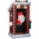 Christmas Santa's Outhouse 6 Ft. Airblown Inflatable