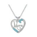 Clearance Jewelry Under $5 VerPetridure Heart Shaped Crystal Pendant Necklace Jewelry Mother's Day Gift For Mom