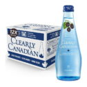 Clearly Canadian Mountain Blackberry Sparkling Water, 11 fl oz, Pack of 12