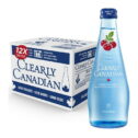 Clearly Canadian Wild Cherry Sparkling Water, 11 fl oz, Pack of 12